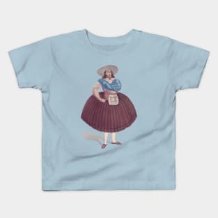 Peruvian Woman Limena Kids T-Shirt